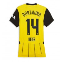 Camisa de time de futebol Borussia Dortmund Maximilian Beier #14 Replicas 1º Equipamento Feminina 2024-25 Manga Curta